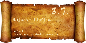 Bajczár Timótea névjegykártya